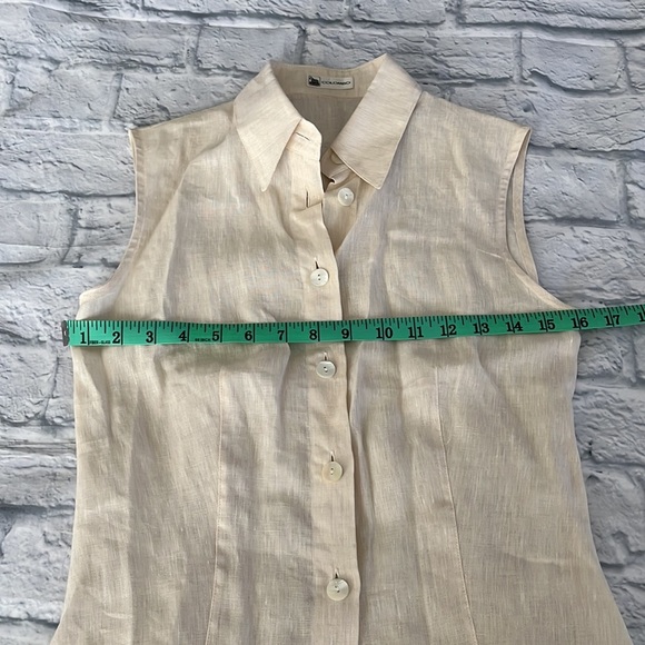 Lanificio Colombo linen button down shirt sz 40 NWOT - Picture 7 of 8